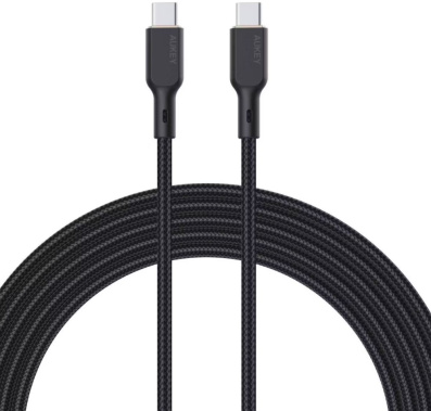 Кабель Aukey Nylon Braided 100w LCD 1m black (AC-CB-MCC101) - фото в интернет-магазине Арктика