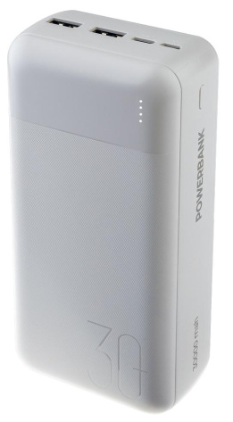 Портативный аккумулятор Perfeo 30000mah PF_E2096 (белый) - фото в интернет-магазине Арктика