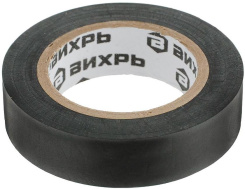 Изолента ВИХРЬ (10m*15mm*0,15mm) черная - каталог товаров магазина Арктика