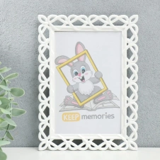 Фоторамка 10х15 см пластик L-7 белый 4122530 - Сима-ленд - каталог товаров магазина Арктика