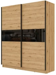 Шкаф-купе "Марвин-3" 532.04 (1832/Дуб дикий/чёр. глянец/софт тач чёр) - Столлайн - каталог товаров магазина Арктика