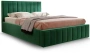 Кровать "Женева" 1600 (мора зеленый) - Мебельград