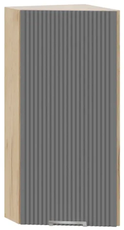 Кухня "Кимберли" шкаф навесной торцевой 30 (К1В3Т/Ф1В3Т/дуб крафт золотой/титан) - Три Я - фото в интернет-магазине Арктика