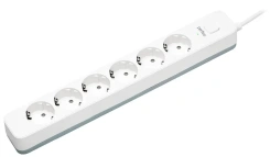 Сетевой фильтр Perfeo Power Stream PF_C3969, 2500W, 1,5м, 6 розеток, белый* - каталог товаров магазина Арктика