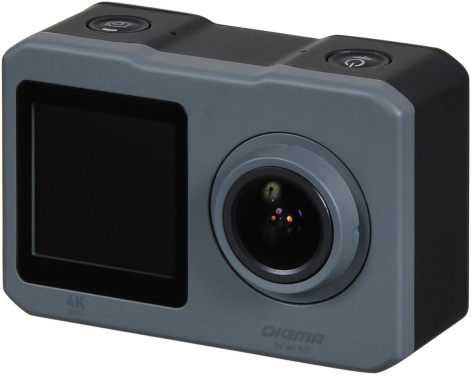 Экшн-камера Digma DiCam 520 Серая DC520 - фото в интернет-магазине Арктика