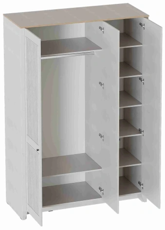 Спальня "Валенсия" шкаф 3-х дверн (персидский жемчуг) - Мебельград - фото в интернет-магазине Арктика