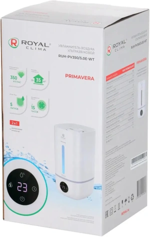 Воздухоувлажнитель ROYAL Clima Primavera RUH-PV350/5.0E-WT - фото в интернет-магазине Арктика
