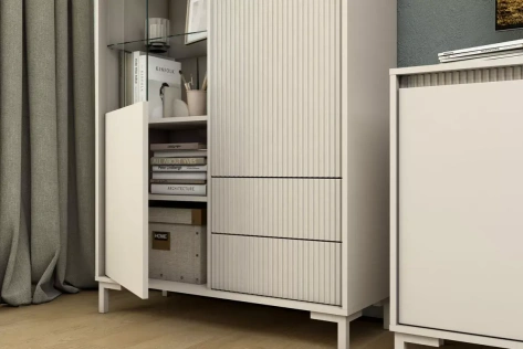 Гостиная "Свейн" (Кашемир серый) - Столлайн - фото в интернет-магазине Арктика