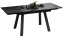 Стол обеденный "Дэкстон" Тип 1 (черный муар/керамика матовая черный мрамор) - Три Я - фото в интернет-магазине Арктика