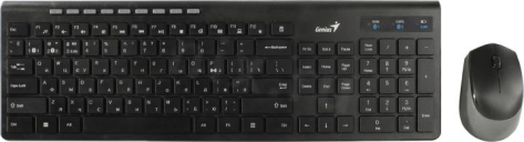 Набор клавиатура + мышь беспроводной BT Genius SMART KM-8230 (черный) USB - фото в интернет-магазине Арктика
