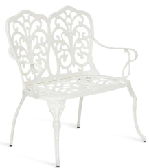 Скамья "Secret De Maison Symphonie (алюминиевый сплав, 95х56х92см, butter white) - Тетчер - каталог товаров магазина Арктика