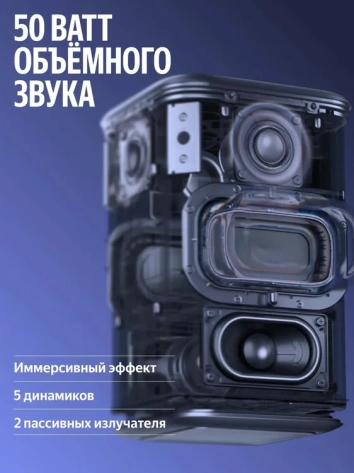 Умная колонка Яндекс Станция 3 (YNDX-00060PPL) Фиолетовая - фото в интернет-магазине Арктика