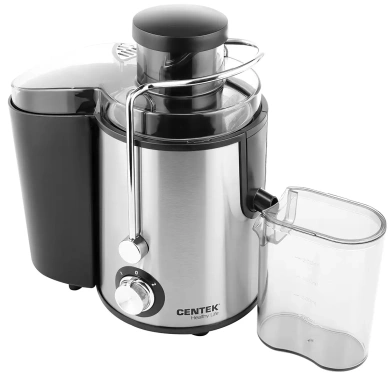 Соковыжималка Centek CT-1209 (черный, сталь) - фото в интернет-магазине Арктика