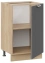 Кухня "Кимберли" шкаф нижний 50 (К1Н5/Ф1Н5/дуб крафт золотой/титан) - Три Я - фото в интернет-магазине Арктика