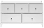 Комод "Нирита/Хайди" широкий 5 ящиков (белый) - Импэкс - фото в интернет-магазине Арктика