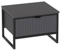 Спальня "Нора" тумба прикроватная с ящ (металл бруклин/графит) - Мебельград - каталог товаров магазина Арктика