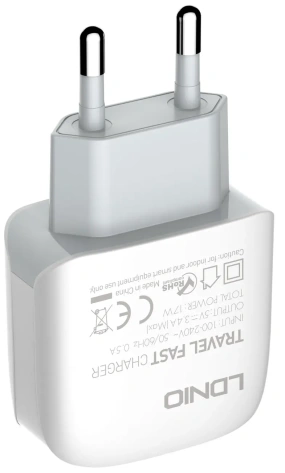 Зарядное устройство сетевое LDNIO A3312 17W USB 3+ Кабель Micro USB LD_B4560* - фото в интернет-магазине Арктика