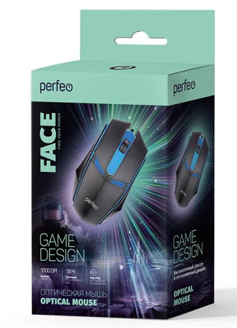Мышь Perfeo FACE (PF_A4797) (черная) - фото в интернет-магазине Арктика