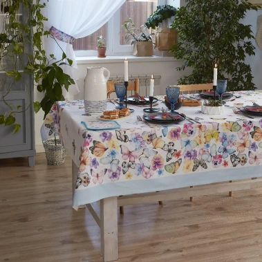 Скатерть "Этель" Бабочки  180*147 см 4645822 - Сима-ленд - фото в интернет-магазине Арктика
