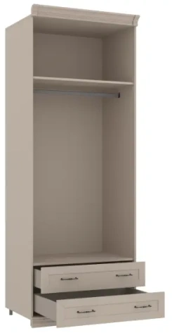 Спальня "Кантри" (КА-200.04) шкаф для одежды (Кашемир серый) - Ангстрем - фото в интернет-магазине Арктика