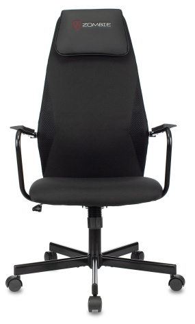 Кресло игровое ZOMBIE ONE CARBON черное искуственная кожа - фото в интернет-магазине Арктика