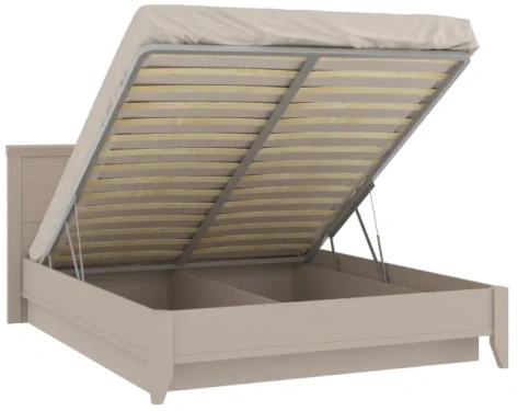 Спальня "Кантри" (КА-801.28) кровать с мех 180*200 (Кашемир серый) - Ангстрем - фото в интернет-магазине Арктика