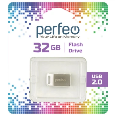 Флеш диск Perfeo 32Gb M05 металическая (PF-M05MS032) - фото в интернет-магазине Арктика