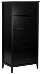Комод Leset Токе 5 ящ. (Черный) - Импэкс - каталог товаров магазина Арктика