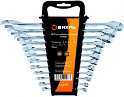 Набор ключей комбинированных ВИХРЬ 12 шт., 6-22 мм - каталог товаров магазина Арктика