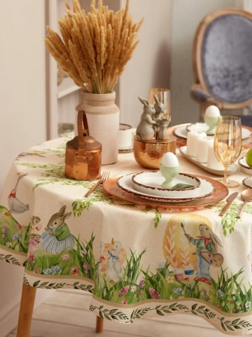 Скатерть "Этель" Easter D=214 см 6254814 - Сима-ленд - фото в интернет-магазине Арктика
