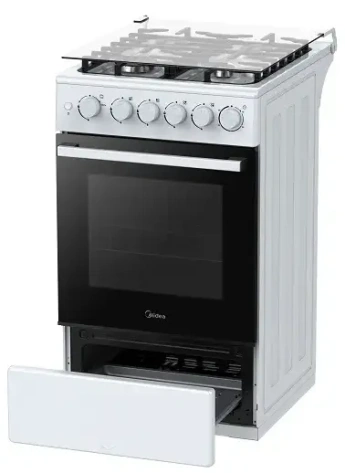 Плита газовая Midea MFO-M4G20T0E(WH) белый - фото в интернет-магазине Арктика