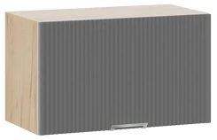 Кухня "Кимберли" шкаф навесной с одной откидной дверью (К1В6Г/Ф1В6Г/дуб крафт золотой/титан) - Три Я - каталог товаров магазина Арктика