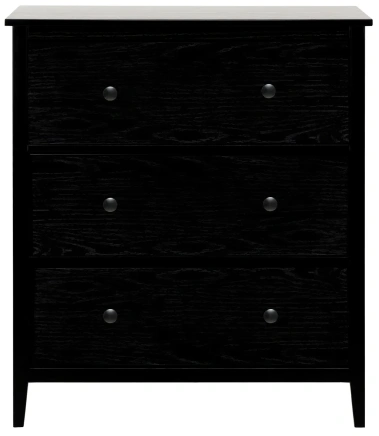 Комод Leset Токе 3 ящ. (Черный) - Импэкс - фото в интернет-магазине Арктика