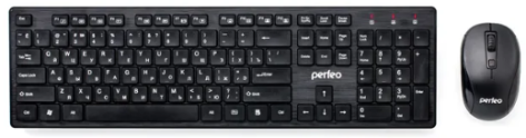 Набор клавиатура + мышь беспров. Perfeo TWIN (PF_A4500) USB - фото в интернет-магазине Арктика
