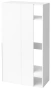 "ПРАГА" Джей шкаф угловой правый 1000 мм SU2010R белый - Евромебель