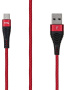 Кабель TFN USB-microUSB Forza 1m Black/Red (TFN-CFZMICUSB1MRD)