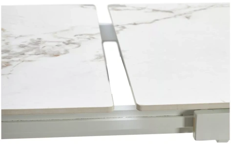 Стол обеденный CORNER 120 (GLOSS GOLDEN JADE / WHITE) - М-Сити - фото в интернет-магазине Арктика