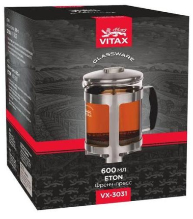 Френч-пресс VX-3031 600мл Eton - Электробыт М - фото в интернет-магазине Арктика