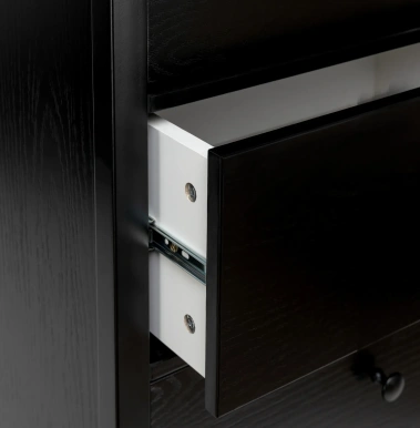 Комод Leset Токе 3 ящ. (Черный) - Импэкс - фото в интернет-магазине Арктика