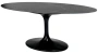 Стол обеденный AVOLA DF0010T (MATT BLACK MARBLE/ BLACK) - М-Сити
