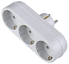 Тройник Perfeo RU Power PF_C3359, 3 гнезда, 16А, с/з, белый (3L3)* - каталог товаров магазина Арктика