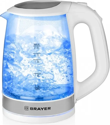 Чайник BRAYER BR1040WH - фото в интернет-магазине Арктика