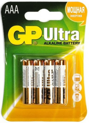Батарейка GP LR03-4BL Ultra 4 шт - фото в интернет-магазине Арктика