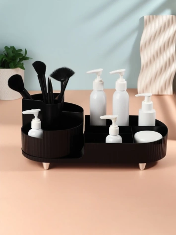 Органайзер 9секц ELIS вращающ 34,5*14,7*14,3см чёрн/серебр к/кор накл QF 10669871 - Сима-ленд - фото в интернет-магазине Арктика