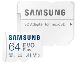Флеш Samsung 64Gb MicroSDHC EVO Plus (MB-MC64KAAPC) class 10 + адаптер - каталог товаров магазина Арктика