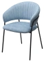 Стул AV 433 ГЕММА (RAIN 13 blue / черный) - М-Сити
