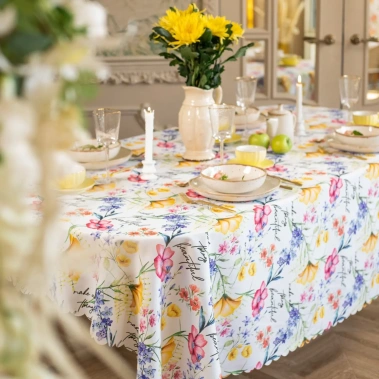 Скатерть Доляна "Make all things beautiful" 145х300 см, 100% п/э 10389121 - Сима-ленд - фото в интернет-магазине Арктика