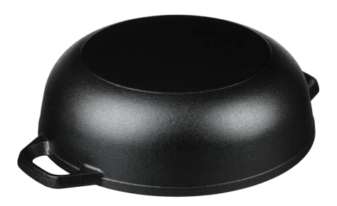 Вок чугунный со стекл. крышкой код 808-009 - Гала-центр - фото в интернет-магазине Арктика