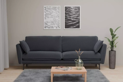 Диван "Сиеста" (06) серый - Столлайн - фото в интернет-магазине Арктика