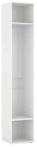 "ПРАГА" Джей шкаф правый 400 мм S2304R белый - Евромебель - фото в интернет-магазине Арктика